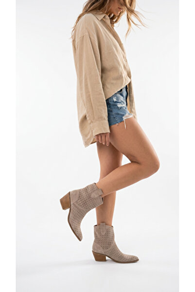 inizio Μπεζ καστόρινες καλοκαιρινές μπότες SL337