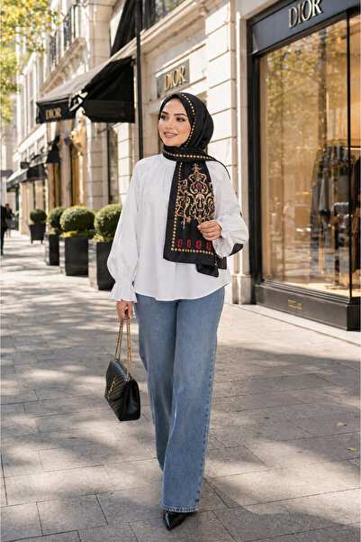 Muslima Wear Majesty Black Shawl