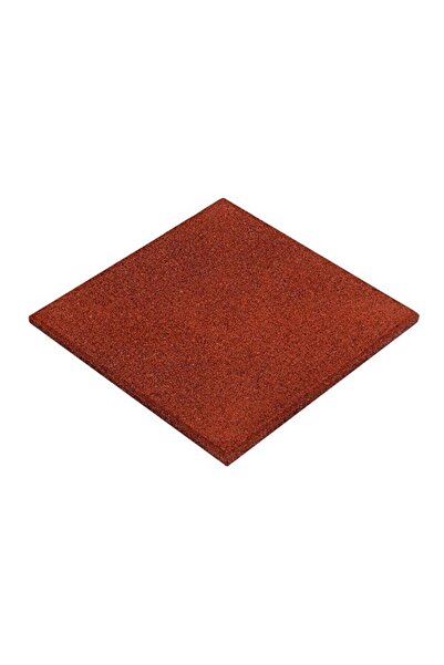 Kauçuk Karo Zemin Kaplama Esnek Suya ve Güneşe Dayanıklı İç Dış Mekan 40x40x2cm Bordo