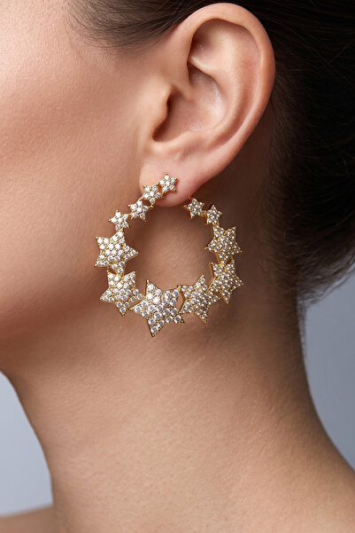 Modacaprea Steel Stone Starry Screw Women's Earrings Non Tarnish Women's Jewe...