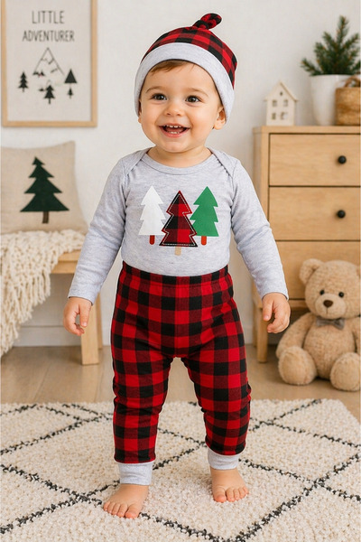 GMG Baby New Year's Theme Baby Boy Suits (Sets of 3)