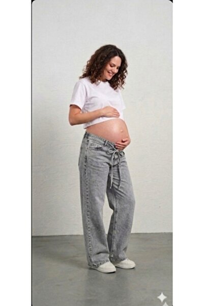 FİDAN FASHİON FDN JEAN LİKRALI ημιελαστικό παντελόνι εγκυμοσύνης