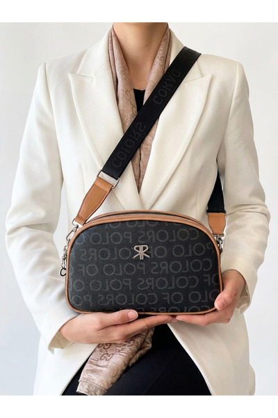 Çanta Trend Γυναικεία τσάντα μονόγραμμα μεσαίου μεγέθους 5 θέσεων Polo Of Colors