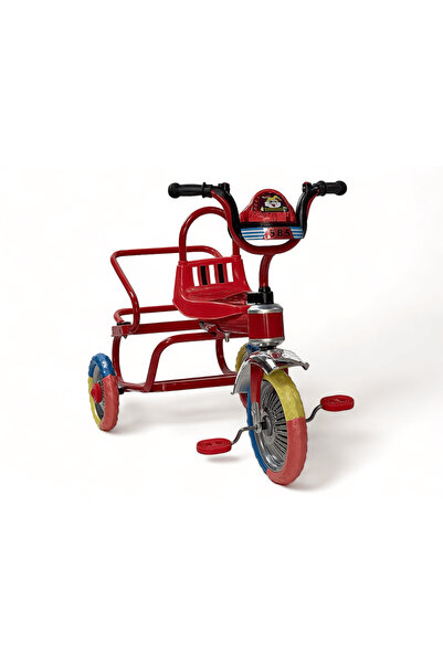 ALBADER Children's double seat bicycle, children's tricycle, balance bike wit...