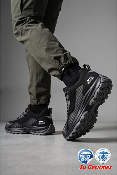 Slazenger ®   Ανδρικά αδιάβροχα μαύρα χειμερινά casual παπούτσια εξωτερικού χ...