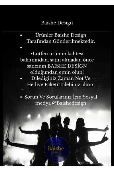 BaisheDesign Manifest Özel Baskılı Kısa Kollu Süliet T-shirt