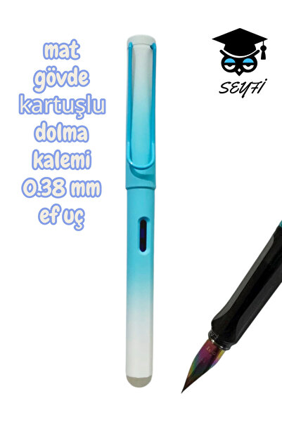 SEYFİKİRTASİYE قلم حبر جاف بجسم بلاستيكي غير لامع، سن 0.38 مم
