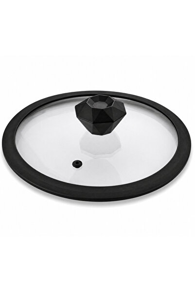arcaK2 Diamond 26 cm silikon kenarlı cam kapağı ve elmas tepe ile beraber