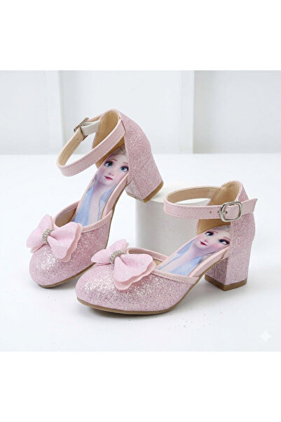 pediashoes Pantofi de seară confortabili, cu toc mic, de culoare roz pudră, p...