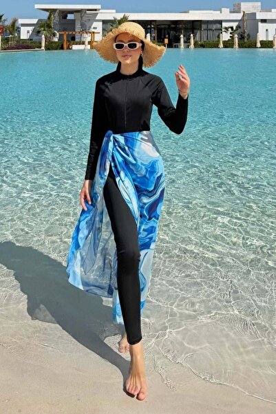 Şulemoda Giyim Παρεούλι Τριπλό Μαγιό Μπλε