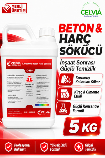 CELVIA Temizlik Beton Harç sökücü Konsantre 5kg C-158