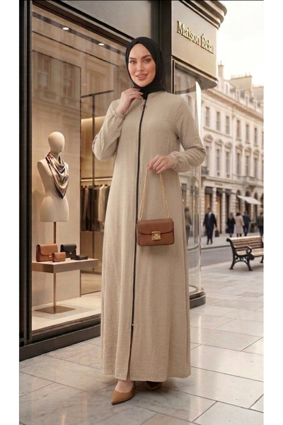 trendlina Μεβλάνα Πλεκτή Κρεπ Φεράσε Αμπάγια