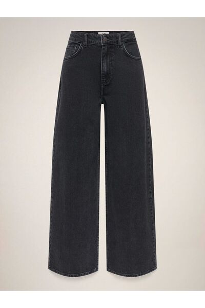 JDY Jeans mit weitem Bein JDYCARINA Sehr niedrige Taille Weiter Beinschnitt J...