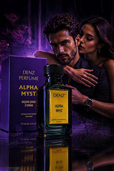 Denz Perfume Alpha Myst Erkek Parfüm Dikkat Çeken İddialı Alfa Erkekler Extra...