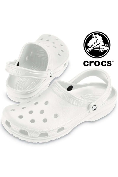 Crocs Classic 10001 Sabo Doktor ve Hemşire Terliği Ortapedik Unisex Terlik BEYAZ