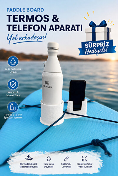 Paddle Board Sup Board Canoe Mug Thermos Phone Holder