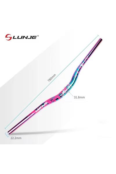 ROBESBON Lunje 780 Mm Rainbow, Çok Renkli Alüminyum Bisiklet Gidonu