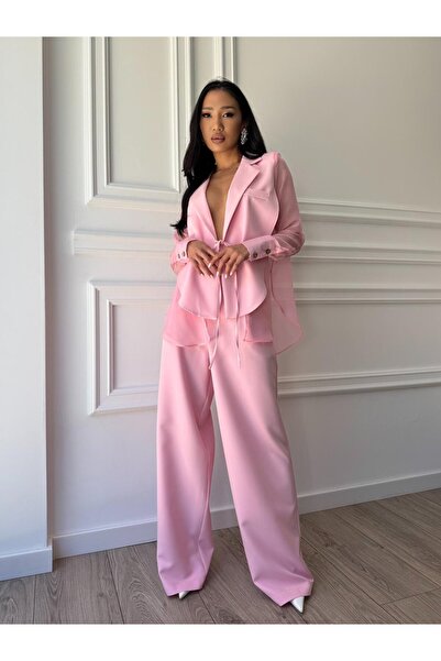CC STORE Compleu lung, 2 piese, cămașă și pantaloni tip oversize SUNSHINE FLO...
