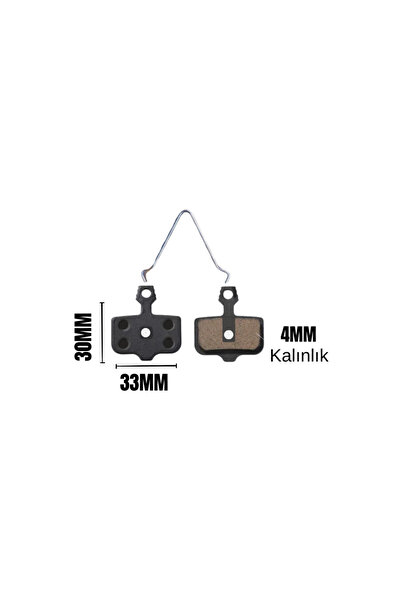 bisiklet dünyam Scooter Nutt Hidrolik Fren Balata [2ÇİFT] (RX4/RX5/RX7/RX8 Dualtron Victor/Luxury) Uyumlu M12