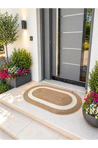 naylişhome Ψάθινο, Ιούτα, Μοτίβο για την πόρτα, Πατάκι δαπέδου, Πατάκι μπάνιο...