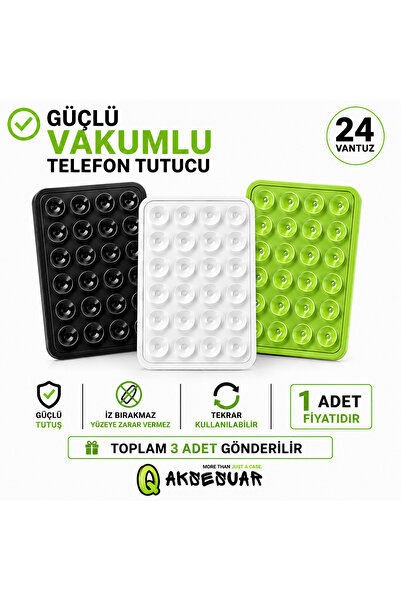 Q Aksesuar Silikon Vakumlu Telefon Tutucu, Cep Telefonu için Silikon Yapışkan...