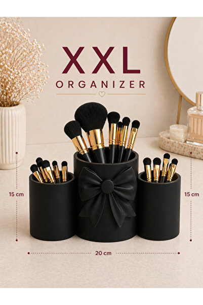HEDİX DİGİTAL HEDİX 3 τεμαχίων Διακοσμητική Επιτραπέζια Θήκη για Βούρτσες/Στυ...