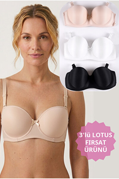 CHOCHO Γυναικείο Σετ σουτιέν 3 τεμαχίων χωρίς γέμιση