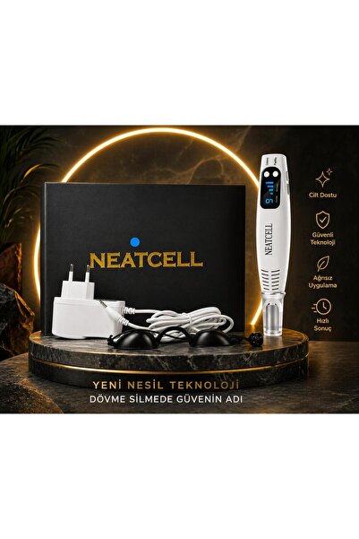 Types Neatcell Mini Karbon cihazı çil, siğil, dövme ve kaş silme Mavi renk