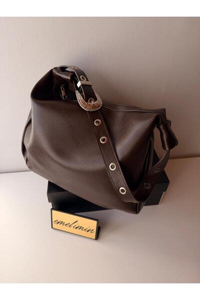 emelimin Women's Brown Vintage Look Faux Leather Casual Bag - Special Design ...