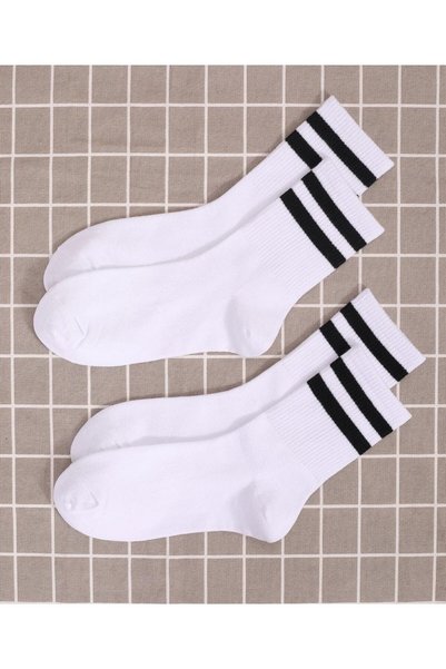 WORTHY SOCKS Pack of 4 Cotton Unisex Tennis Sports College Socks
