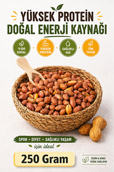 ÜLKÜ KURUYEMİŞ (250 GR) Taze Kavrulmuş Ekonomik Tuzlu Yer Fıstığı %100 Taze F...