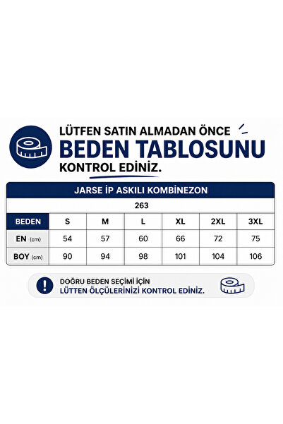 Genel Markalar Ceylanoğlu Kadın Jarse İp Askılı Kombinezon