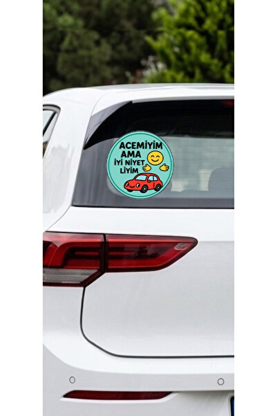 PRİME Concept Koç stüdyo acemi sürücü 15x15 cm Oto Sticker