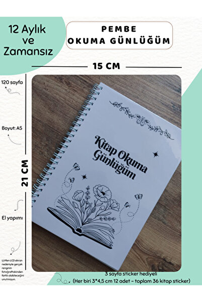 Else Craft 12 Aylık Haftalık Zamansız Planlayıcı - Kitap Okuma Takip Günlüğüm...