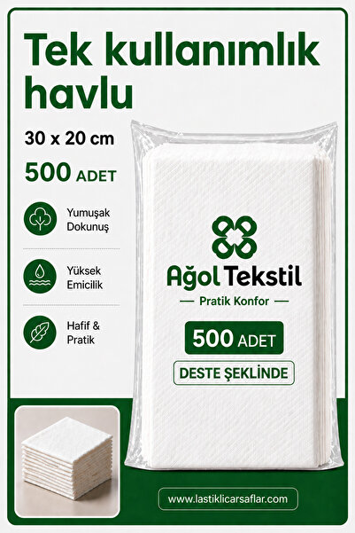 ağol tekstil Tek Kullanımlık Ekonomik Liner Iç Bez 30x20cm (500 ADET)