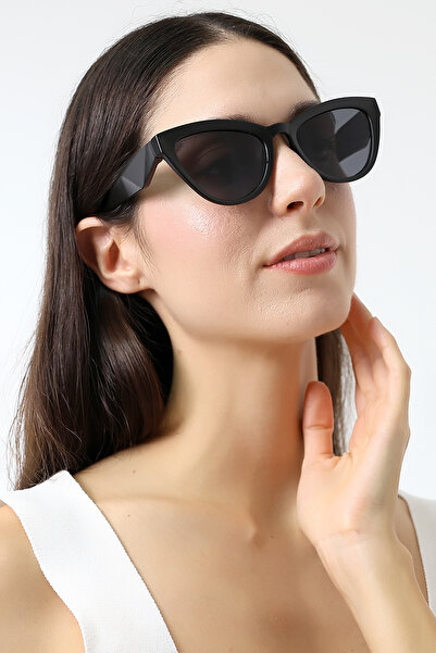 Lozzo نظارات شمسية نسائية UV400 عين القطة سوداء مطفية 23028 c2-M