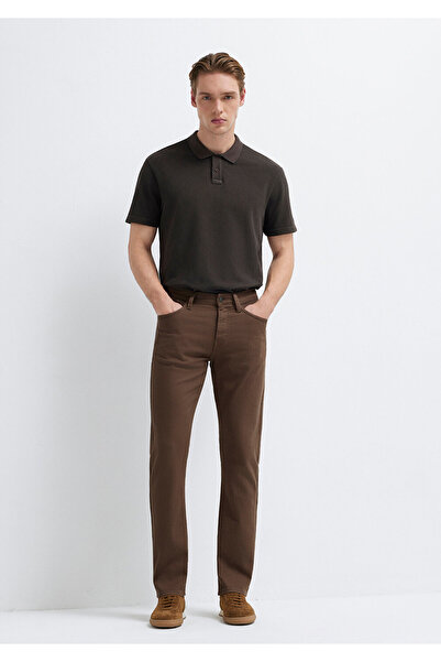 Mavi Martin Brown Gabardine Trousers 0037890680