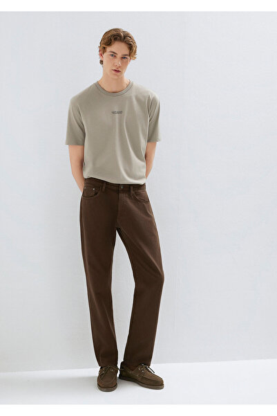 Mavi Lisbon Brown Gabardine Trousers 0010039-A2797