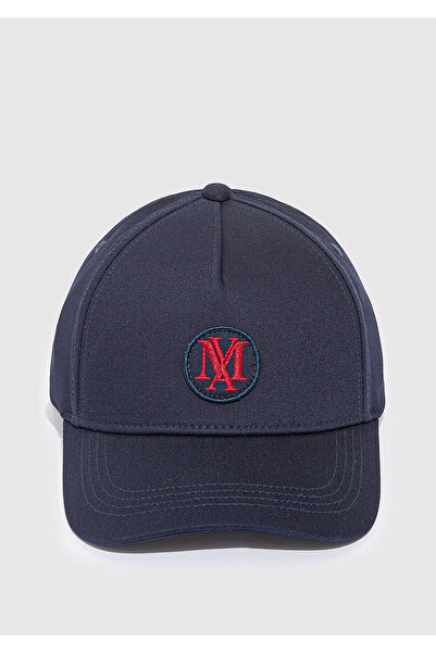 Mavi Marineblaue Mütze mit gesticktem Seal-Logo 0911881-70500