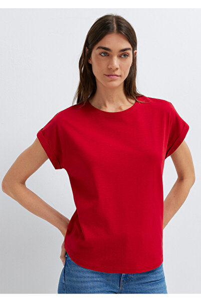 Mavi Μπλουζάκι με λαιμόκοψη Crew Neck Κόκκινο Basic, Κανονική Εφαρμογή / Κανο...