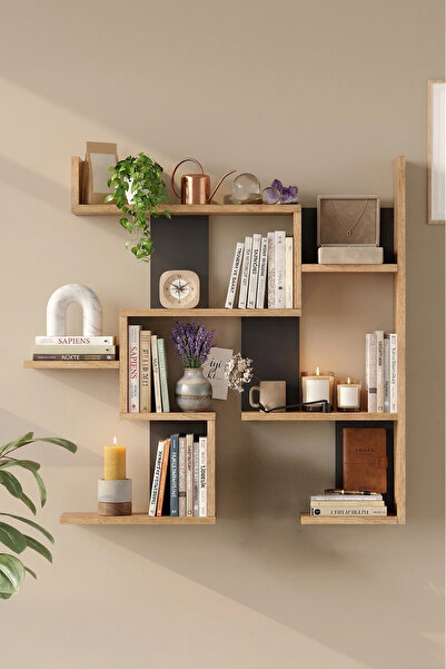 Yurudesign Shelf 26 Duvar Rafı Sepet-Antrasit WL26-SA