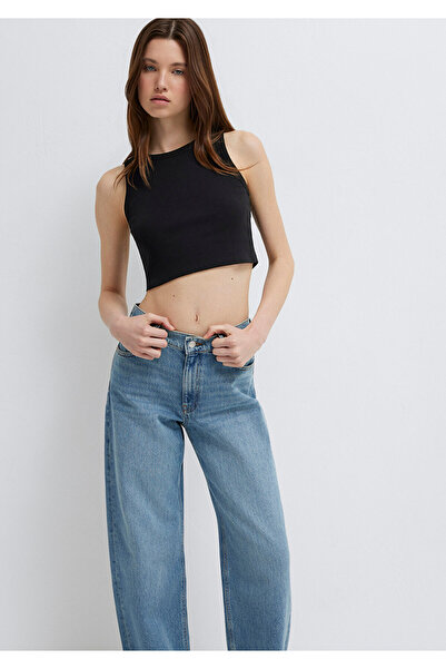 Mavi Schwarzes Crop-Top / Kurz geschnitten 1613810-900