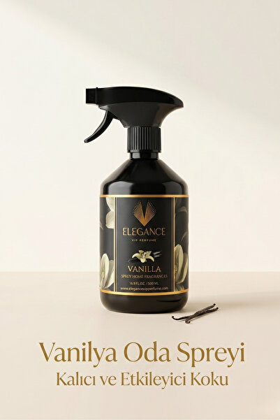 Elegance vip Perfume Vanilya Sprey Oda Ve Ortam Kokusu (500 ml) - Yüksek Perf...