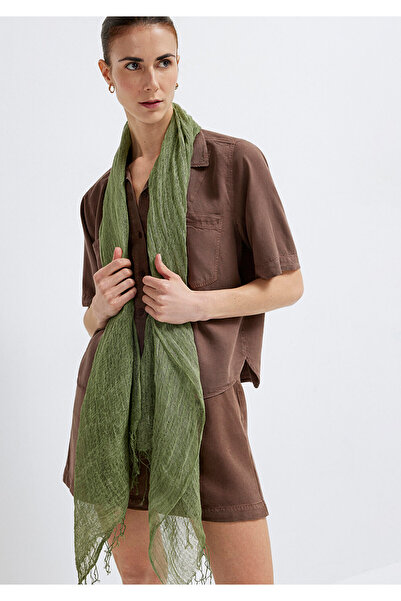 Mavi Πράσινο σάλι από μείγμα λινού 1913905-71478