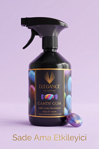 Elegance vip Perfume Şekerli Sakız Sprey Oda Ve Ortam Kokusu (500 Ml) -
