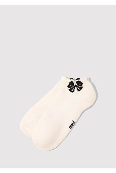 Mavi Ecru Booties Socks with Bow Detail 1913779-20814