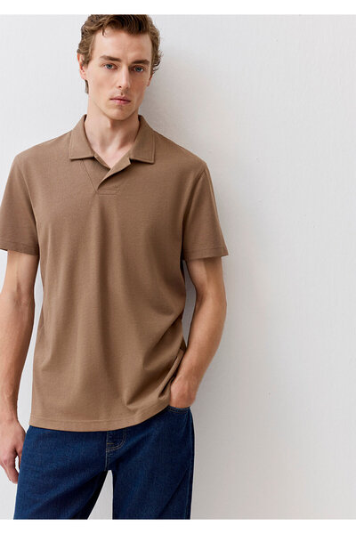 Mavi Braunes Polo-T-Shirt Regular Fit / Normaler Schnitt 0612888-70378