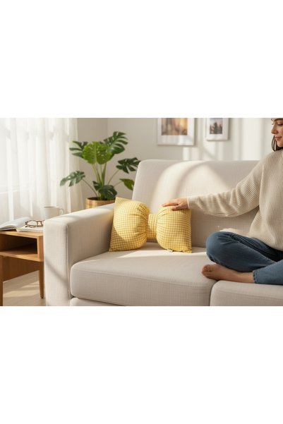 Home MAVİMAKRO Sarı Fiyonk Figürlü Dolgulu Kırlent