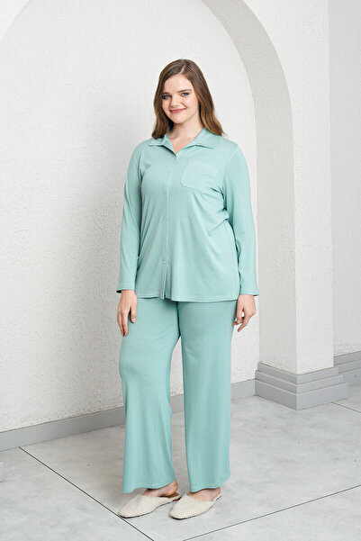 Büyük Moda ΣΕΤ ΠΙΤΖΑΜΑ ΧΤΕΝΗ