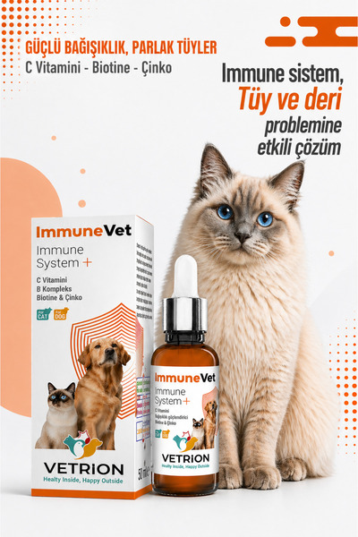 Vetrion Pharma Hızlı etkili,Tüy döken kediler ve köpekler için Bağışıklık&Imm...